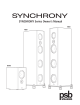 PSB Speakers Synchrony B600 Bookshelf El manual del propietario