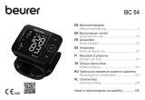 Beurer BC 54 Blood Pressure Monitor Manual de usuario