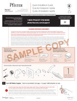 Pfister Kenzo G89-7DFB Specification and Owner Manual