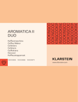 Klarstein 10032865 Aromatica II Duo Coffee Maker Machine Manual de usuario