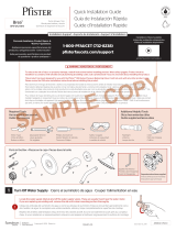Pfister Brea 8P8-WS2-BRSK Specification and Owner Manual