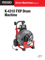 RIDGID Máquinas a tambor K-4310 FXP Manual de usuario