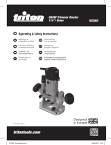 Triton 880W Trimmer Router 1/4 Inch/ 8mm Manual de usuario