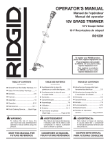 RIDGID R01201 18v Grass Trimmer Manual de usuario