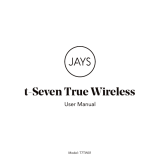 JAYS T7TW01 T-Seven True Wireless Earbuds Manual de usuario