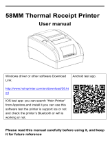 HOIN 58MM Thermal Receipt Printer Manual de usuario