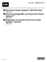 Toro Flex-Force Power System 60V Pole Saw Manual de usuario