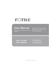 FOTILE HYZK26-E1 4 IN 1 Combi Oven System Manual de usuario