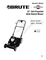 Simplicity MANUAL, OPS, BRUTE WALK MOWER MODEL BTPV2270HW Manual de usuario