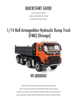 RC4WD VV-JD00043 1/14 8×8 Armageddon Hydraulic Dump Truck Manual de usuario