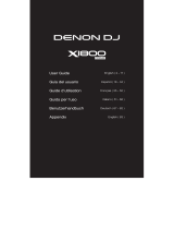 Denon DJ X1800 Prime Professional DJ Mixer Guía del usuario