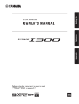 Yamaha PSR-I300 El manual del propietario
