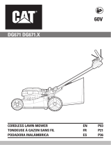 CAT DG671 21 Inch 60 Volt Lithium Ion Cordless Self Propelled Lawn Mower Manual de usuario