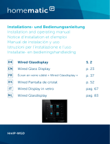 HomeMatic IP HmIP-WGD Wired Glass Display Manual de usuario