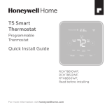 Honeywell Home RCHT8610WF T5 Smart Thermostat Guía de instalación
