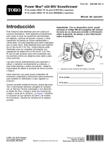 Toro Power Max e24 60V Snowthrower Manual de usuario