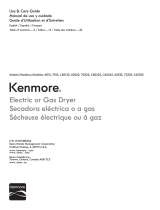 Kenmore 60222 Electric or Gas Dryer Guía del usuario