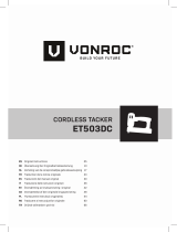 Vonroc ET503DC Cordless Tacker Manual de usuario