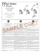 Pfister Pfirst Series LG89-020Y Specification and Owner Manual