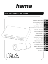 Hama 00124024 USB 2.0 and USB 3.0 Card Reader Manual de usuario