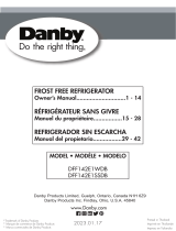 Danby DFF142E1SSDB 14.2 cu. ft. Apartment Size Fridge Top Mount El manual del propietario