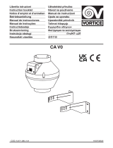 Vortice CA V0 Axial Centrifugal Aspirator for Air Expulsion Instrucciones de operación