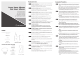 Hanwha Vision SBP-300KM1 Corner Mount Adaptor Pole Mount Adaptor Manual de usuario