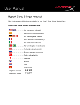 HyperX HX-HSCS-BK-EE Cloud Stinger Headset Manual de usuario