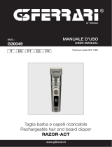 G3 Ferrari G30049 Rechargeable Hair and Beard Clipper Manual de usuario