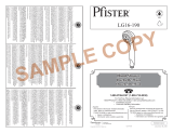Pfister 016-190V Specification and Owner Manual