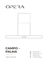 Opera CAMPO PALMA Wall Hoods Manual de usuario
