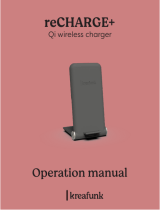 KREAFUNK reCHARGE QI Wireless Charger Manual de usuario