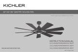 Kichler 300260XXX-60-GENT Gentry Ceiling Fan Manual de usuario