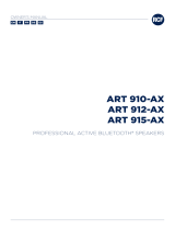 RCF ART 910-AX Professional Active Bluetooth Speakers El manual del propietario