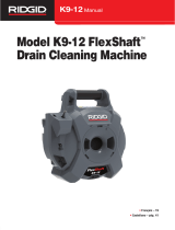 RIDGID FlexShaft K9-12 Wall-to-Wall Drain Cleaning Machine Manual de usuario
