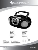 Soundmaster SCD5100 Radio CD Player Manual de usuario