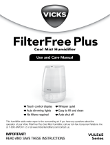 Vicks FilterFree Plus Cool Mist Humidifier Manual de usuario