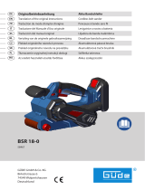 G de BSR 18-0 Cordless Belt Sander Manual de usuario