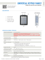 BEA UNIVERSAL KEYPAD FAMILY Guía del usuario