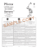 Pfister Serrano LG89-7SRK Specification and Owner Manual