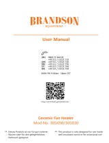 Brandson 305698 Ceramic Fan Heater Manual de usuario