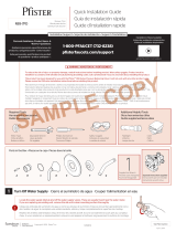 Pfister R89-7PDC Guía de instalación