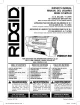 RIDGID 3 Gallon 5.0-Peak Horsepower HP NXT Wet/Dry Vac Manual de usuario