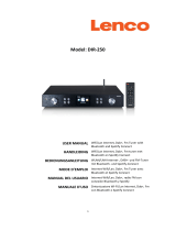 Lenco DIR-250 Bluetooth Internet Radio Manual de usuario