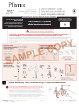 Pfister Verve LG49-VRV1D Specification and Owner Manual