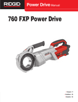 RIDGID 760 FXP Power Drive Manual de usuario