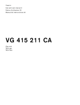 Gaggenau VG415211CA 400 Series Vario Gas Cooktop Manual de usuario