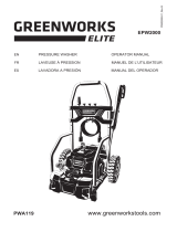 Greenworks EPW2000 Pressure Washer Manual de usuario