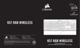 Corsair K57 RGB Wireless Gaming Keyboard Slipstream Wireless Technology El manual del propietario