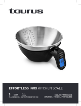 Taurus 990262 Effortless Inox Kitchen Scale Manual de usuario